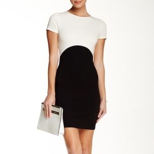 Love...Ady Mixed Media Bodycon Dress